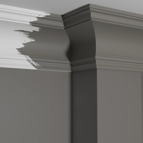 Потолочный плинтус под покраску Decor-Dizayn Estet DD522 2000×100×152