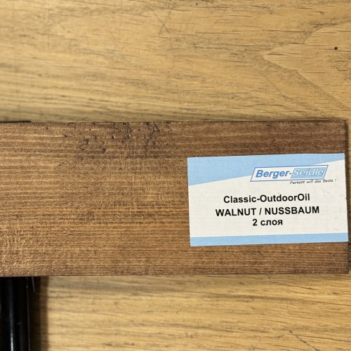 Масло для дерева Berger-Seidle OutdoorOil цвет Walnut / Nussbaum полуматовое 3 л
