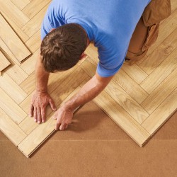 Укладка ламината елочкой