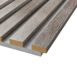 Стеновая панель акустическая Cosca Decor Сканди Дуб Дымчатый серый войлок 2750×600×19