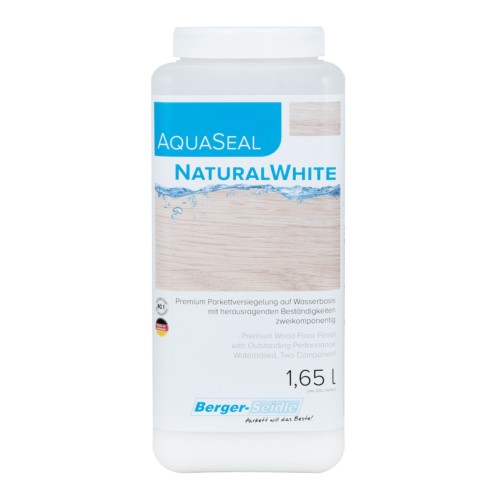 Лак для паркета Berger-Seidle AquaSeal NaturalWhite 2K экстраматовый 1,65 л Лак для паркета Berger-Seidle AquaSeal NaturalWhite 2K экстраматовый 1,65 л