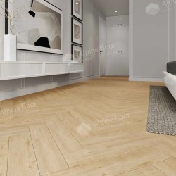 Кварцвиниловая плитка Alpine Floor клеевая Parquet LVT Дуб Лесат ЕCО 16-26 венгерская елка 590×118×2,5