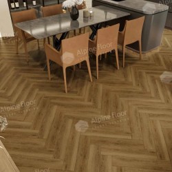 Кварцвиниловая плитка Alpine Floor клеевая Parquet LVT Дуб Капелла ЕCО 16-31 венгерская елка 590×118×2,5