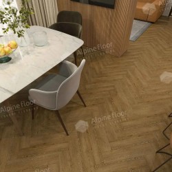 Кварцвиниловая плитка Alpine Floor клеевая Parquet LVT Дуб Селена ЕCО 16-32 венгерская елка 590×118×2,5