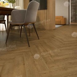 Кварцвиниловая плитка Alpine Floor клеевая Parquet LVT Дуб Селена ЕCО 16-32 венгерская елка 590×118×2,5