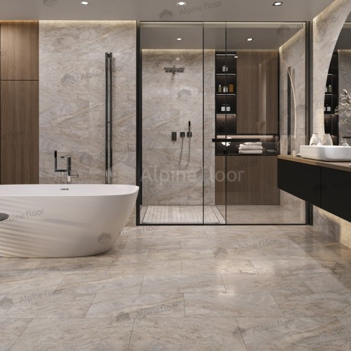 Кварцвиниловая плитка Alpine Floor клеевая Light Stone Вилио ЕCО 15-20 608×303×2,5