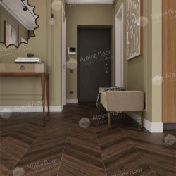 Кварцвиниловый SPC ламинат Alpine Floor Chevron Alpine Дуб Мокка ECO 18-12 французская елка 600×127×5