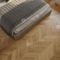 Кварцвиниловый SPC ламинат Alpine Floor Chevron Alpine Дуб Буна ECO 18-15 французская елка 600×127×5