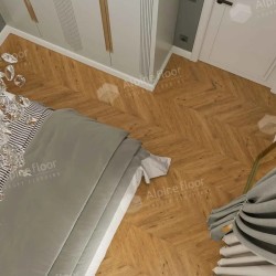 Кварцвиниловый SPC ламинат Alpine Floor Chevron Alpine Tesoro ECO 18-16 французская елка 600×127×5