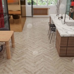 Кварцвиниловый SPC ламинат Alpine Floor Chevron Alpine Гикори ECO 18-21 французская елка 600×127×5