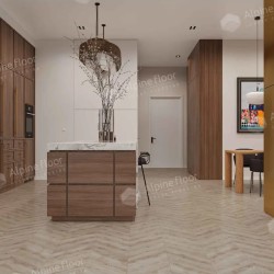 Кварцвиниловый SPC ламинат Alpine Floor Chevron Alpine Гикори ECO 18-21 французская елка 600×127×5