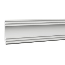 Потолочный плинтус под покраску Европласт 1.50.199 2000×72×73