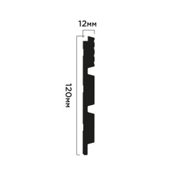 Стеновая панель Hiwood LV124L S339S 2700×120×12