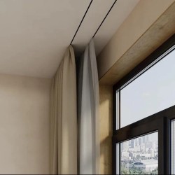 Профиль алюминиевый теневой для штор Laconistiq Gardina Черный муар RAL 9005 55-31-300 3000×50×14