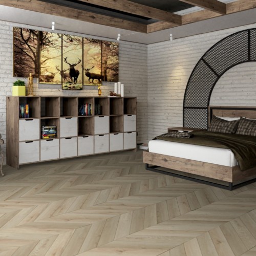 Кварцвиниловая плитка Damy Floor клеевая Chevron LVT Версаль DF01-Ch-LVT французская елка 600×127×2,5