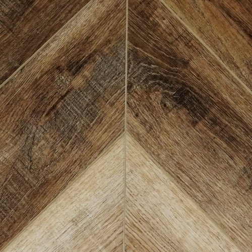 Кварцвиниловая плитка Damy Floor клеевая Chevron LVT Амбуаз DF06-Ch-LVT французская елка 600×127×2,5