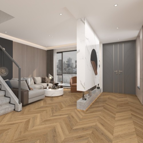 Кварцвиниловая плитка Damy Floor клеевая Chevron LVT Сен-Клу DF10-Ch-LVT французская елка 600×127×2,5