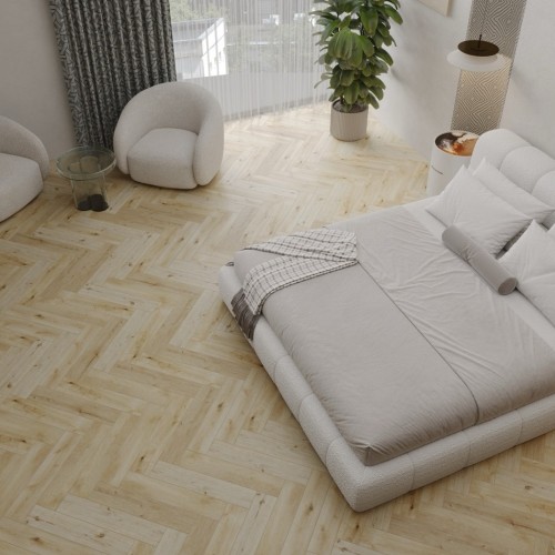 Кварцвиниловый SPC ламинат Cronafloor Herringbone 2.0 Дуб Ренн H014 венгерская елка 640×128×4,5