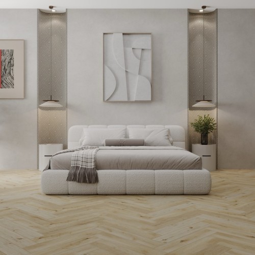 Кварцвиниловый SPC ламинат Cronafloor Herringbone 2.0 Дуб Ренн H014 венгерская елка 640×128×4,5