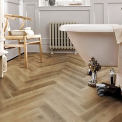 Кварцвиниловый SPC ламинат Cronafloor Herringbone 2.0 Дуб Руан H021 венгерская елка 640×128×4,5