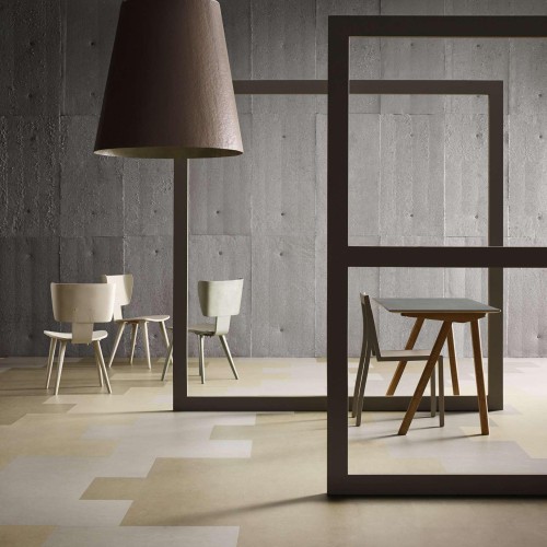 Мармолеум Forbo Modular Marble Concrete t3136 500×500×2,5