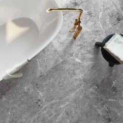 Кварцвиниловая плитка Invictus клеевая Maximus Tile Hudson Stone Silver 914×457×2,5