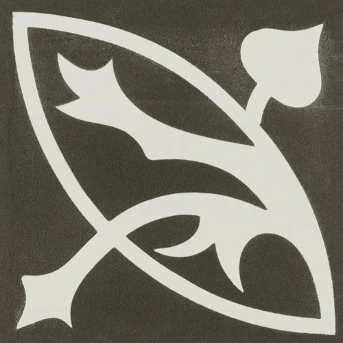 Кварцвиниловая плитка Invictus клеевая Maximus Tile Victorian Deco Charcoal 229×229×2,5