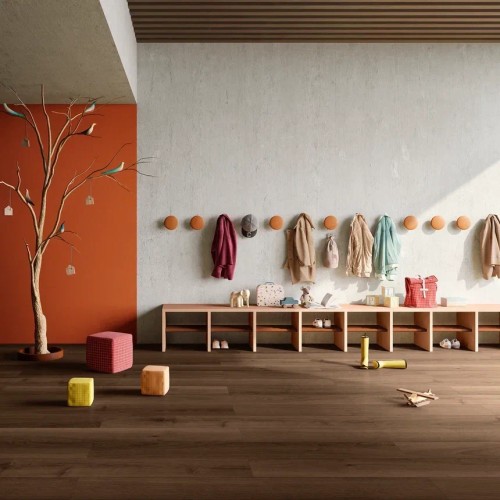 Кварцвиниловый SPC ламинат Invictus Maximus Plank Highland Oak Chocolate 1213×178×6
