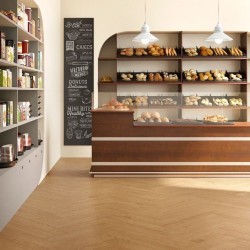 Кварцвиниловый SPC ламинат Invictus Maximus Herringbone Highland Oak Classic венгерская елка 743×145×5