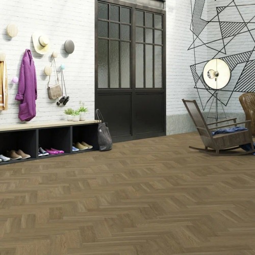 Кварцвиниловая плитка Invictus клеевая Maximus Parquet New England Oak Toffee венгерская елка 406×102×2,5