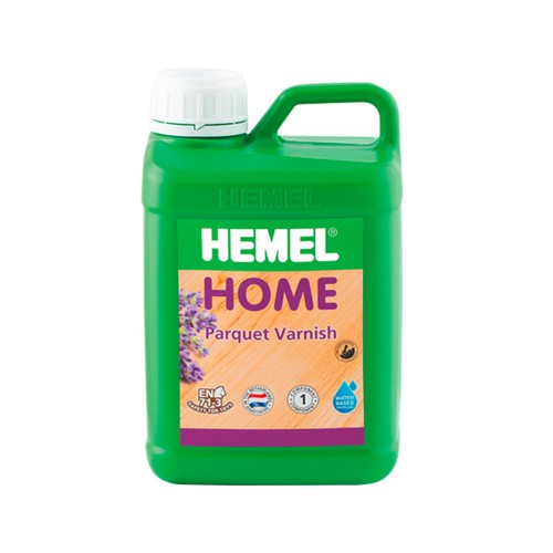 Лак для паркета Hemel Home Бесцветный 5002H полуматовый 2,5 л Лак для паркета Hemel Home Бесцветный 5002H полуматовый 2,5 л
