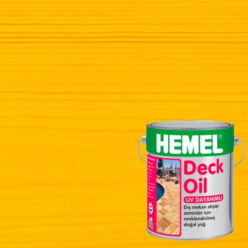 Масло для террас Hemel Deck Oil цвет 3111Н Лимонный матовое 2,5 л
