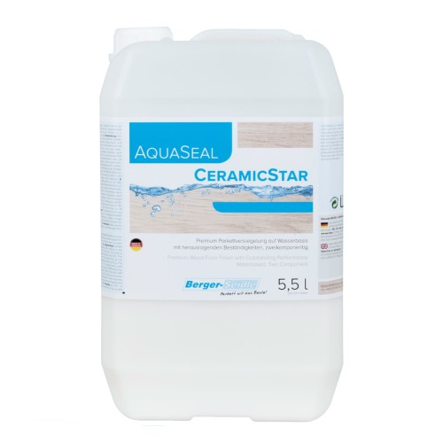 Лак для паркета Berger-Seidle AquaSeal CeramicStar 2K полуматовый 5,5 л