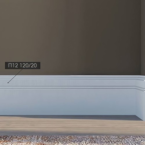 Плинтус под покраску Bello Deco П12 2000×120×20 Плинтус под покраску Bello Deco П12 2000×120×20