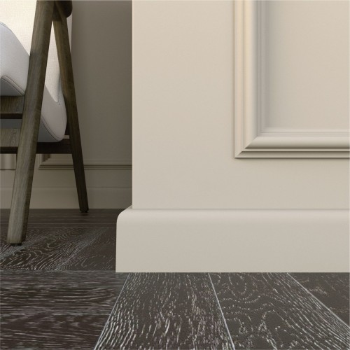 Плинтус под покраску с монтажной планкой Bello Deco П16 2000×80×19 Плинтус под покраску с монтажной планкой Bello Deco П16 2000×80×19