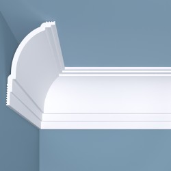 Потолочный плинтус под покраску Bello Deco К18 2000×70×120