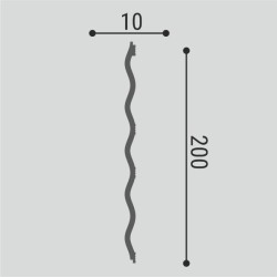 Стеновая панель под покраску Bello Deco СП 01/2 2000×200×10