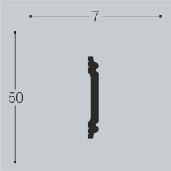 Молдинг под покраску Bello Deco М5 2000×50×7