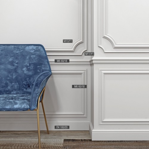 Молдинг под покраску Bello Deco М6 2000×60×18