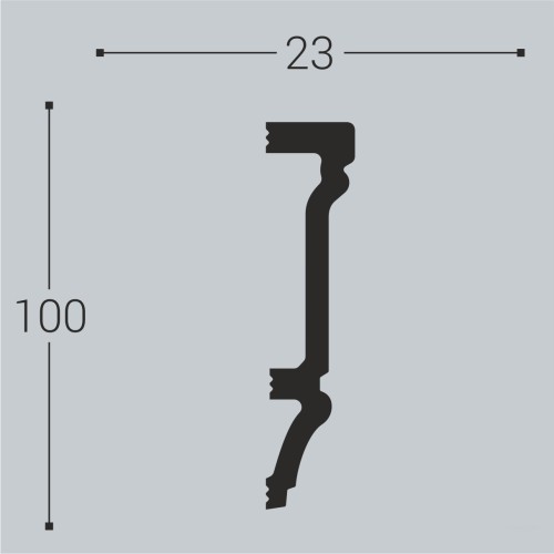 Молдинг под покраску Bello Deco М13 2000×100×23