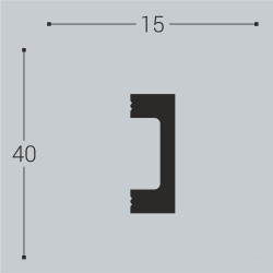 Молдинг под покраску Bello Deco М18 2000×40×15