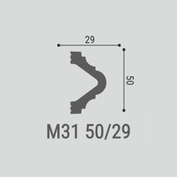 Молдинг под покраску Bello Deco М31 2000×50×29