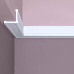 Молдинг угловой под покраску Bello Deco У4 2000×40×40