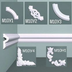 Молдинг под покраску гибкий Bello Deco М10 F 1000×45×17