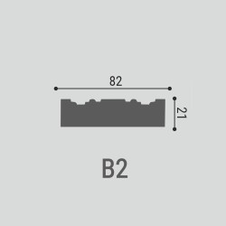 Дверной декор верхний под покраску Bello Deco В2 82×82×21