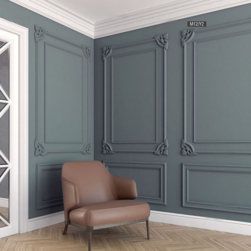 Декор к молдингу под покраску Bello Deco М12У2 225×225×20