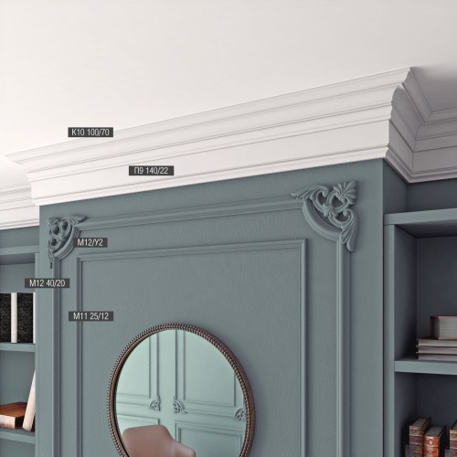 Декор к молдингу под покраску Bello Deco М12У2 225×225×20