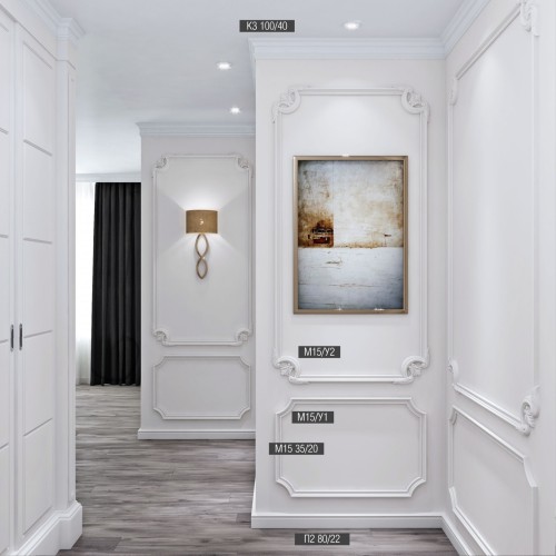 Декор к молдингу под покраску Bello Deco М15У1 117×117×20
