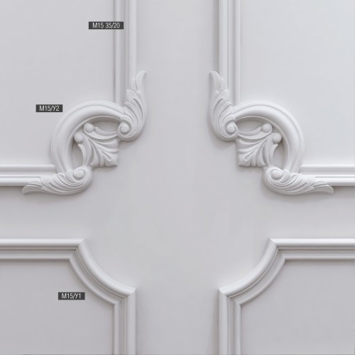 Угловой элемент к молдингу под покраску Bello Deco М15У2 210×210×20 Угловой элемент к молдингу под покраску Bello Deco М15У2 210×210×20