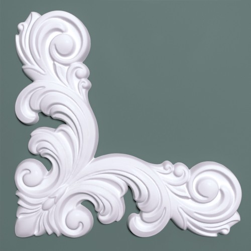 Угловой элемент к молдингу под покраску Bello Deco УУ1 190×190×12 Угловой элемент к молдингу под покраску Bello Deco УУ1 190×190×12